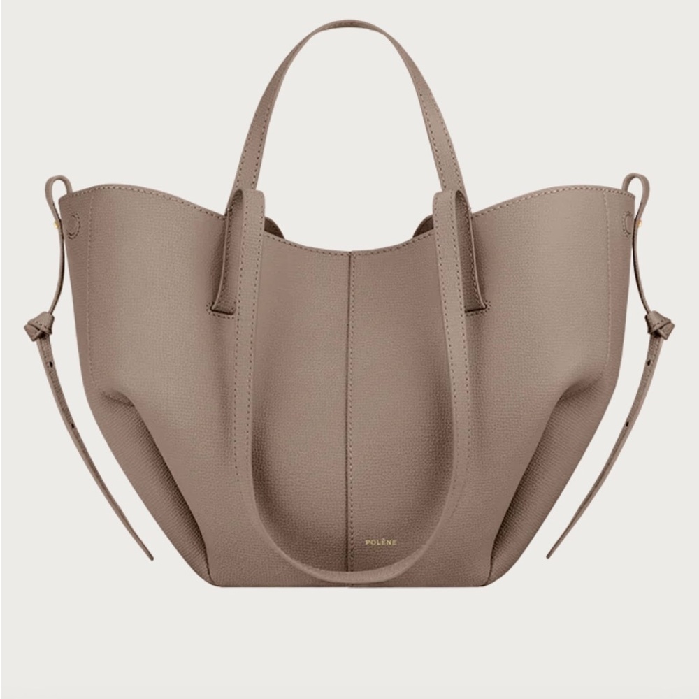 Beautiful Polene Cyme mini in Taupe. Original box and dust bag included.